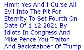 Hmm Yes And I Curse All Evil Into The Pit For Eternity To Set Fourth On Date Of 1 12 2021 By Idiots