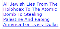 All Jewish Lies From The Holohoax To The Atomic Bomb To Stealing Palestine