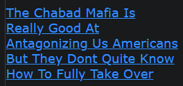 The Chabad Mafia Is Really Good At Antagonizing Us Americans But They Dont Quite Know How To Fully T