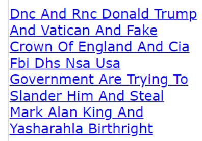 Dnc And Rnc Donald Trump And Vatican And Fake Crown Of England And Cia Fbi Dhs Nsa Usa Government
