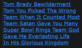 Tom Brady Bewilderment Tom You Picked The Wrong Team When It Counted Most