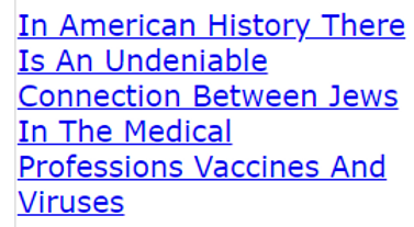 In American History There Is An Undeniable Connection Between (fake) Jews In The Medical Professions