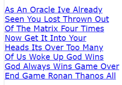 As An Oracle Ive Already Seen You Lost Thrown Out Of The Matrix Four Times
