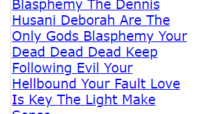 Blasphemy The Dennis Husani Deborah Are The Only Gods Blasphemy Your Dead Dead Dead Keep Following