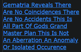 Gematria Reveals There Are No Coincidences There Are No Accidents This Is All Part Of Gods Grand Master Plan This Is Not An Aberration An Anomaly Or Isolated Occurrence