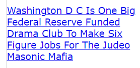 Washington D C Is One Big Federal Reserve Funded Drama Club To Make Six Figure Jobs For The Judeo