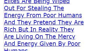 Elites Are Being Wiped Out For Stealing The Energy From Poor Humans And They Pretend They Are Rich