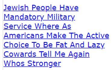 Jewish People Have Mandatory Military Service