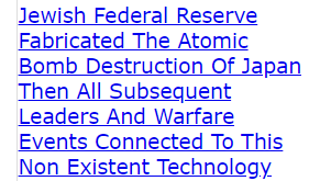 Connect The Dots If The Jewish Federal Reserve Fabricated The Atomic Bomb Destruction Of Japan