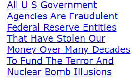 All U S Government Agencies Are Fraudulent Federal Reserve Entities