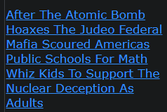 After The Atomic Bomb Hoaxes The Judeo Federal Mafia Scoured Americas Public Schools For Math Whiz Kids To Support The Nuclear Deception As Adults