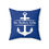 Thumbnail: The Anchor Holds Blue Spun Polyester Square Pillow