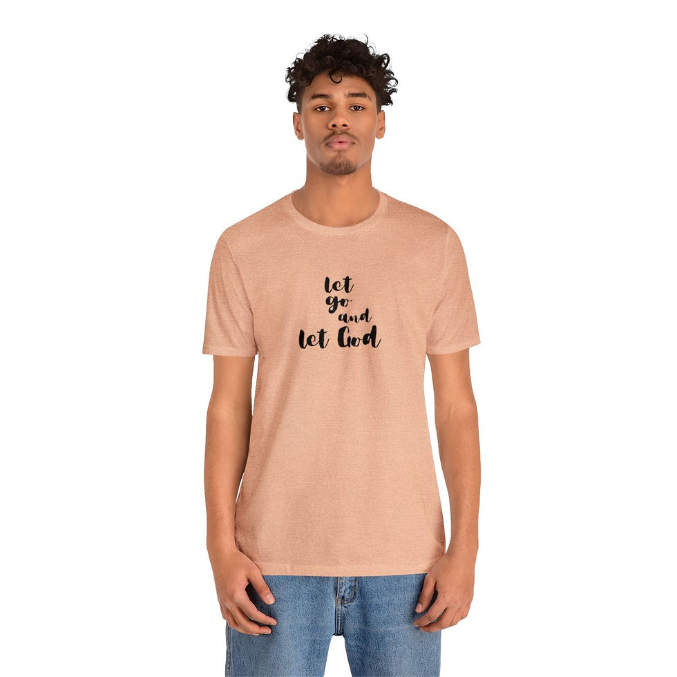 Thumbnail: Let Go Let God Unisex Jersey Short Sleeve Tee