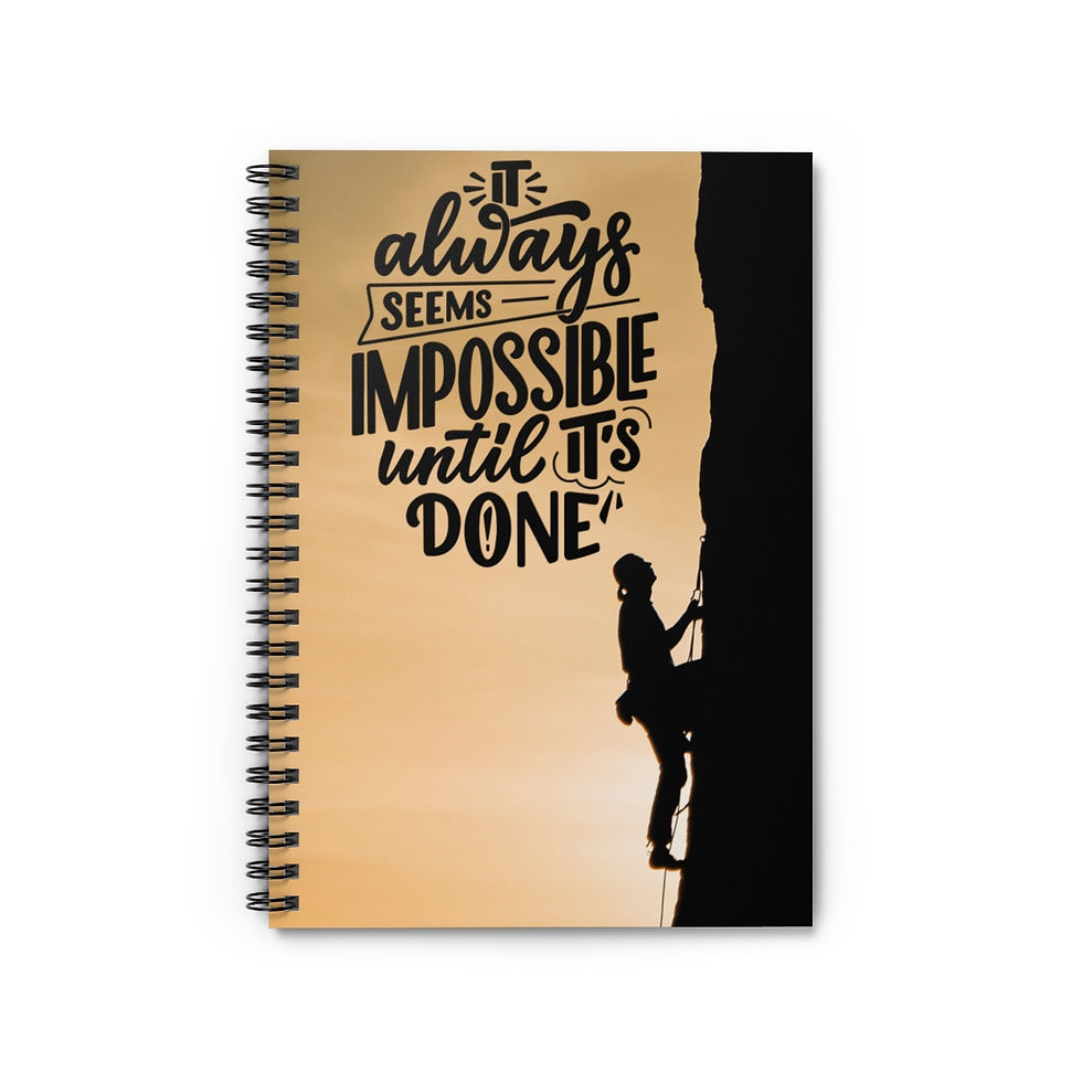 Thumbnail: It Always Seems Impossible Until Spiral Notebook - Ruled Line