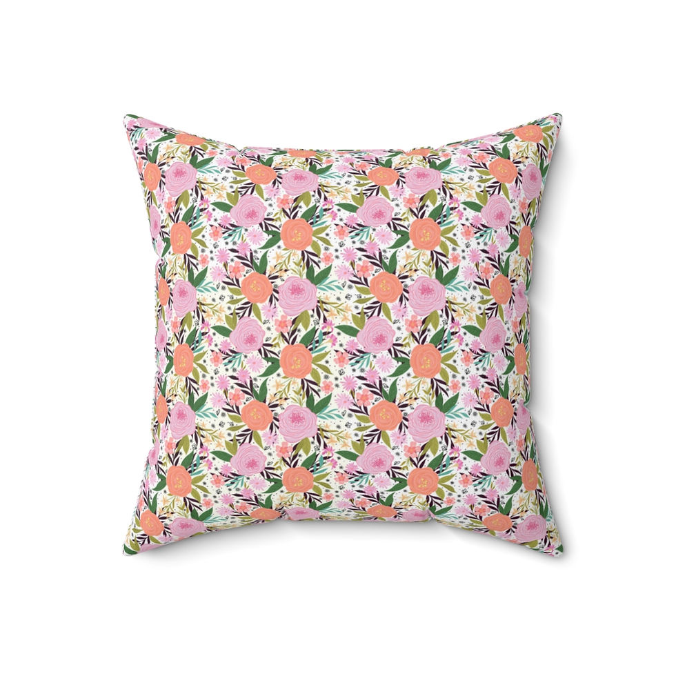 Thumbnail: The Joy of the Lord Spun Polyester Square Pillow