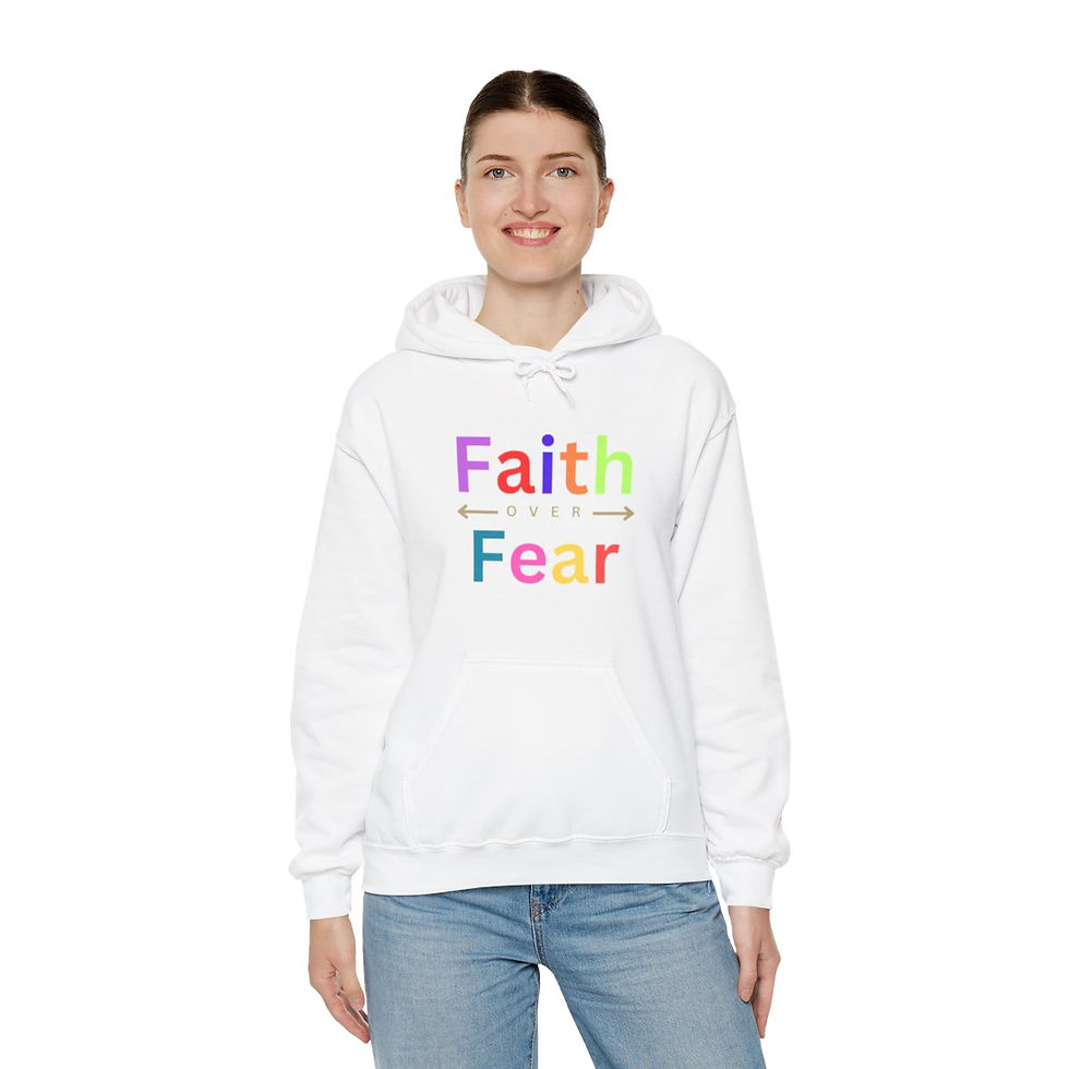 Thumbnail: Faith over Fear Unisex Heavy Blend™ Hooded Sweatshirt
