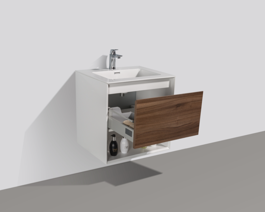 Thumbnail: FLAVIA 600-24 (Walnut) - Vanity
