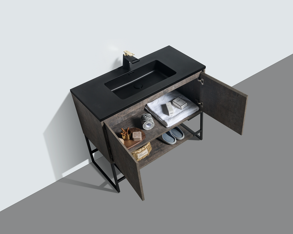 Thumbnail: CHELSEA 1000-40 (Concrete Grey) - Vanity