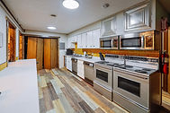 large hostel kitchen