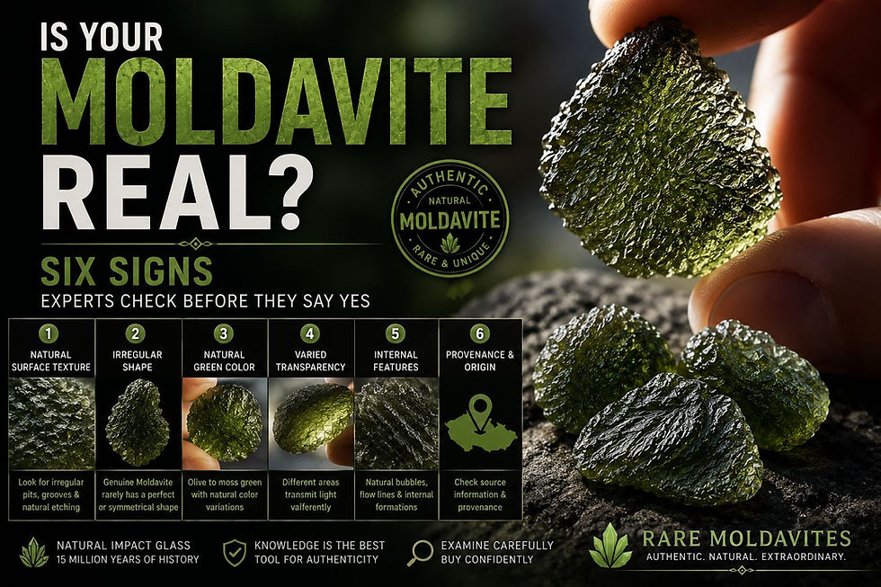 Is Your Moldavite Real? Six Signs Experts Check Before They Say Yes
