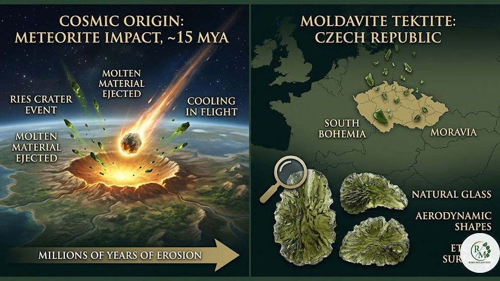Moldavite Crystal Origin