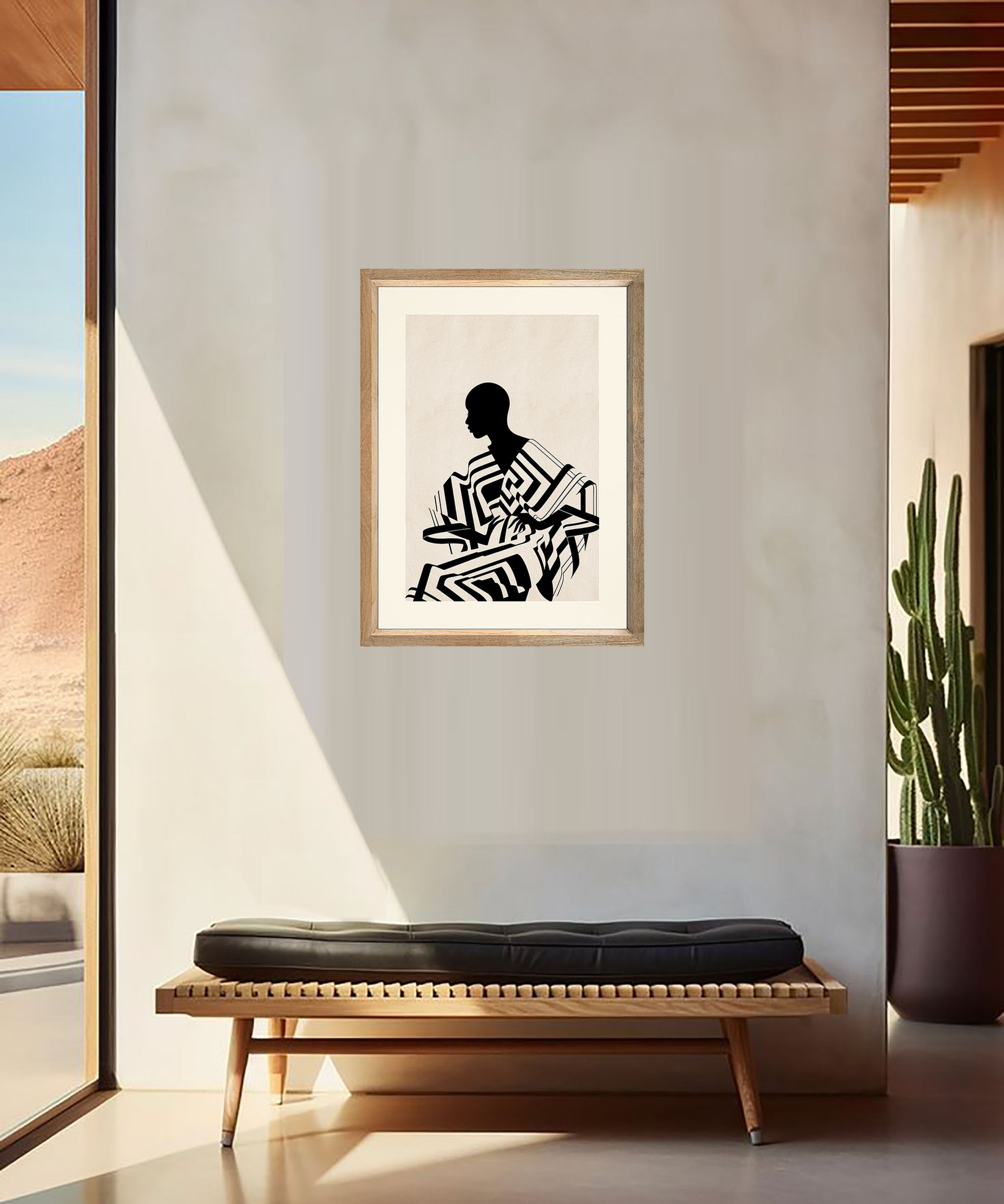 Abstract Black & White Wall Art-1