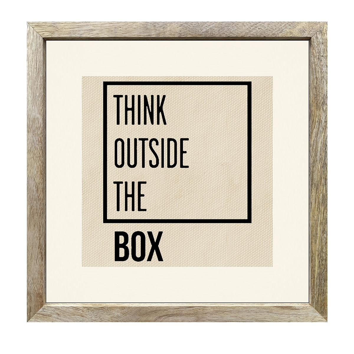Motivational Wall Art S-32 Think Outside the Box Quote Print