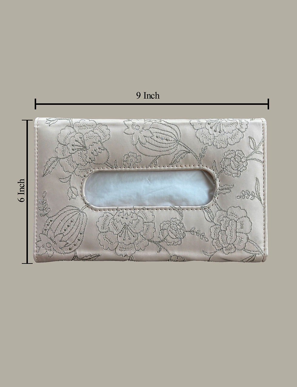 Thumbnail: Leather Embroidered Sun Visor Tissue Dispenser