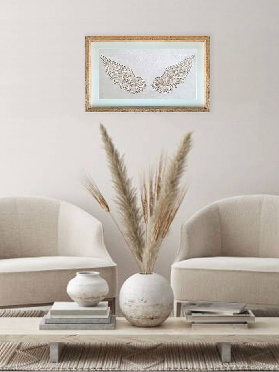 Wings Embroidered Wallart