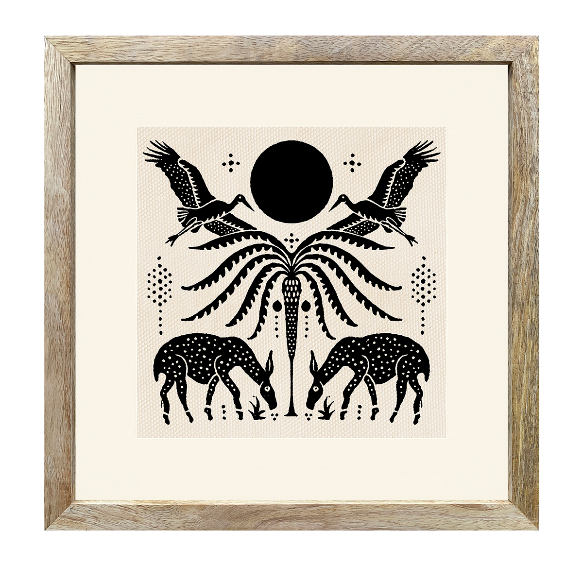 s10 Black Folk Printed Wallart