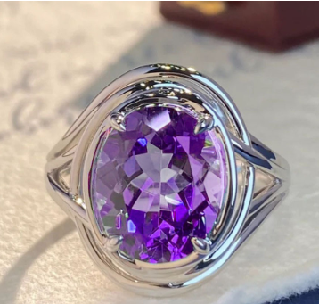 Thumbnail: Amethyst Fashion Ring for Women