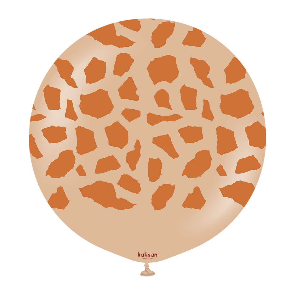 Thumbnail: Jumbo Round Latex Helium Single - Animal Print