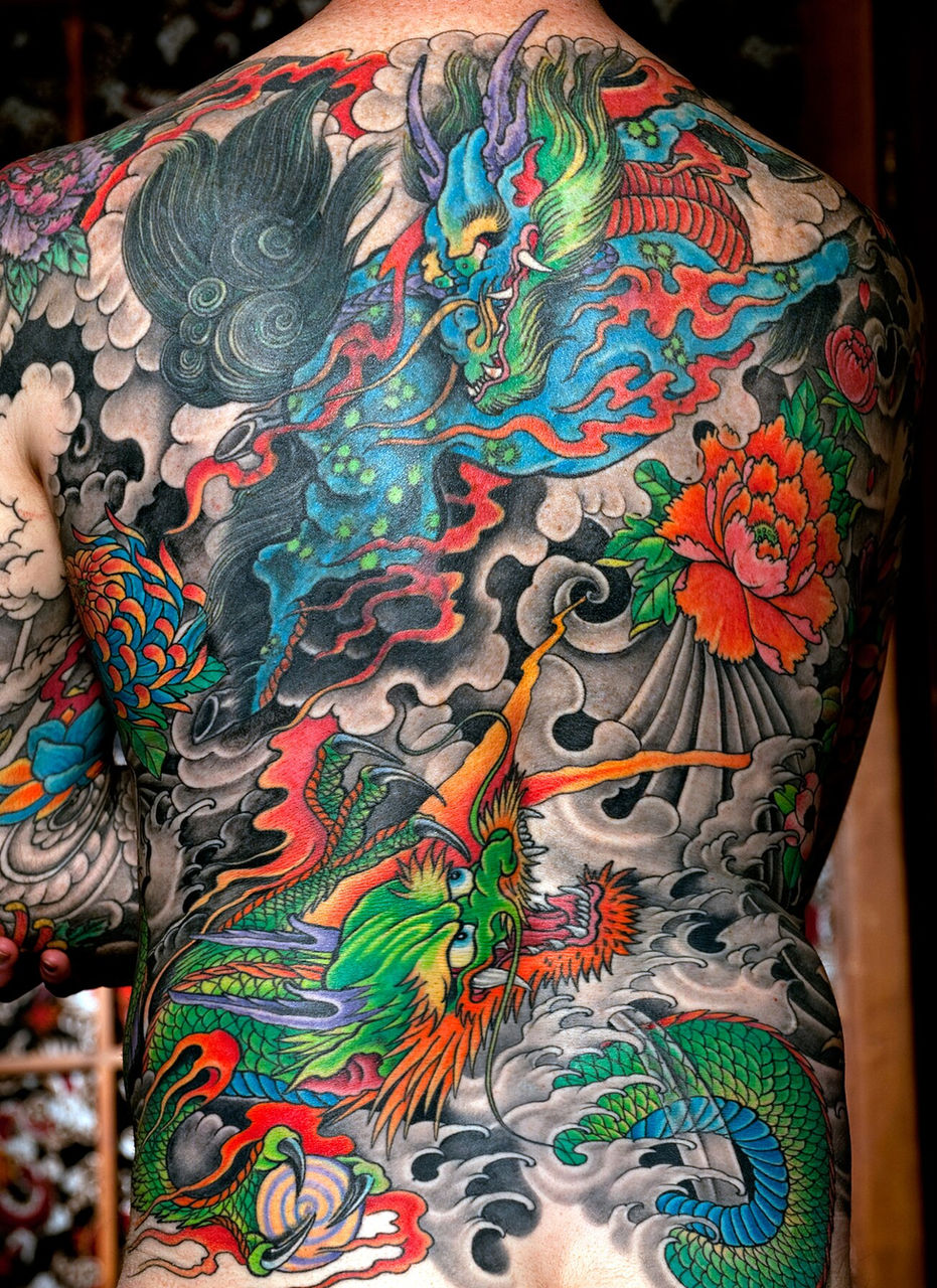 Japanese tattoo back piece
