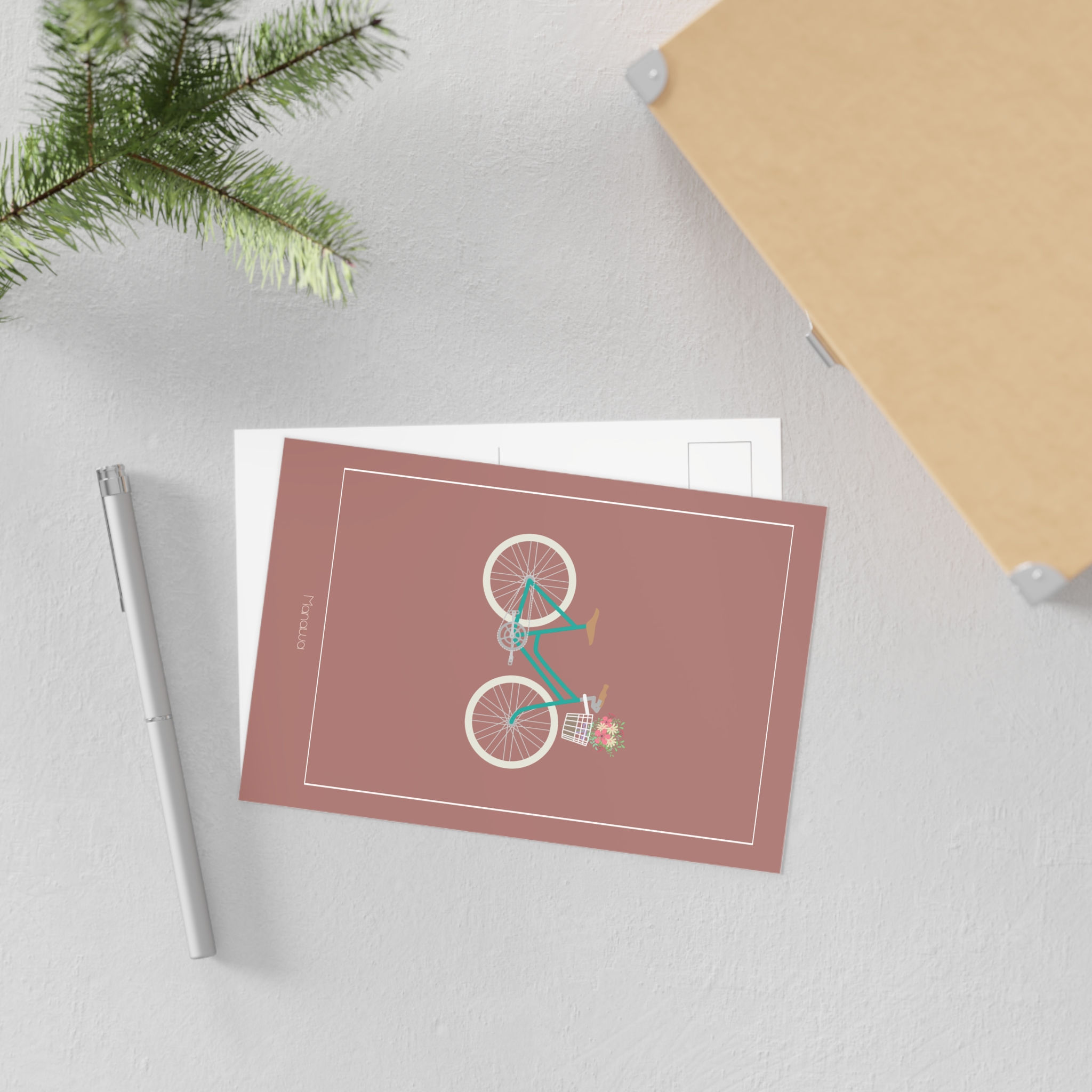 Postkarte Fahrradtour / Postcard Bicycle tour