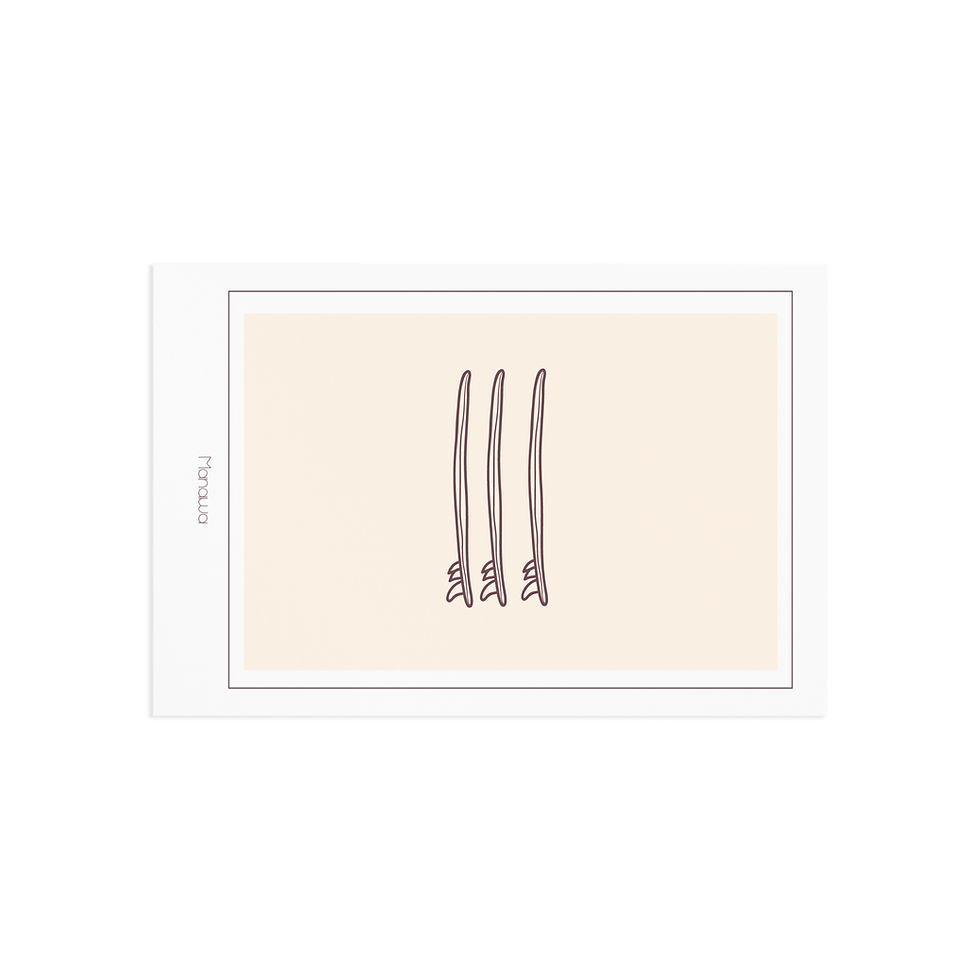 Miniaturbild: Postkarte Surfboard / Postcard Surfboard 