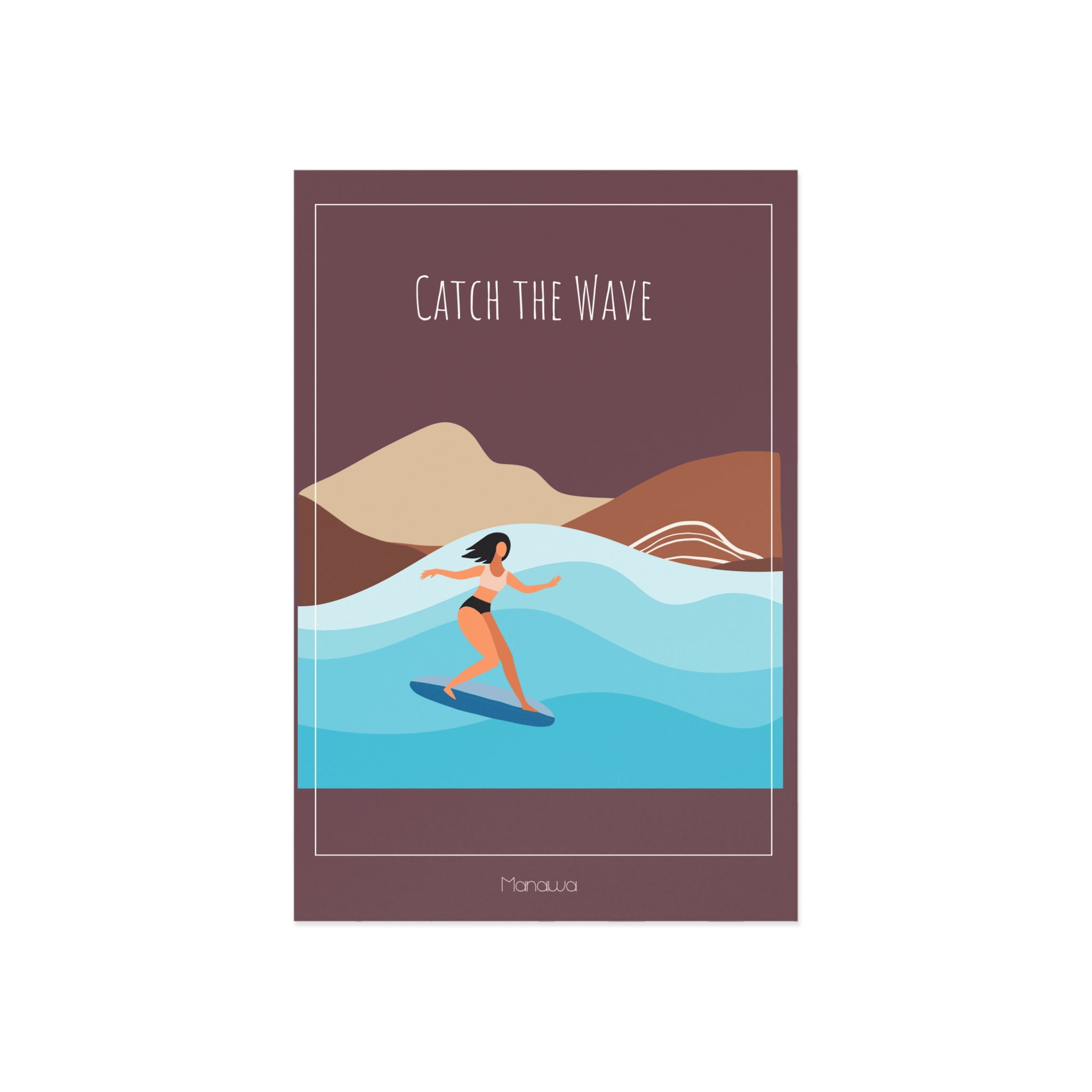 Postkarte Catch the wave 2.0 / Postcard Catch the wave 2.0