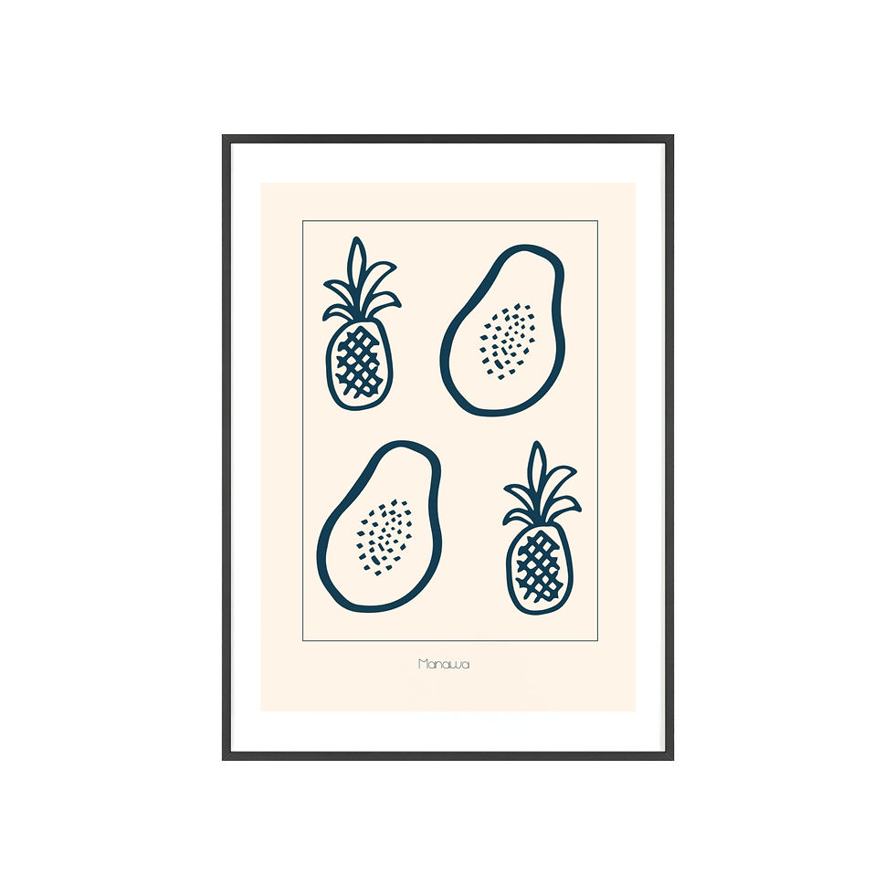 Miniaturbild: Poster Fruits mit Rahmen /  Poster Fruits with frame 