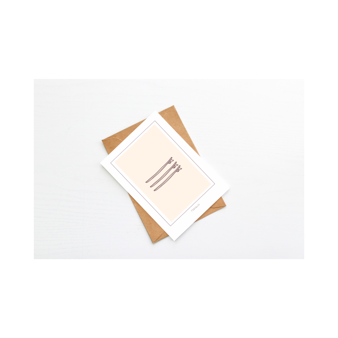 Postkarte Surfboard / Postcard Surfboard 