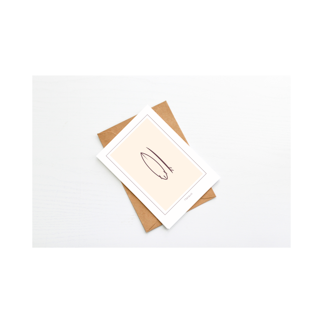 Postkarte Surfboard / Postcard Surfboard