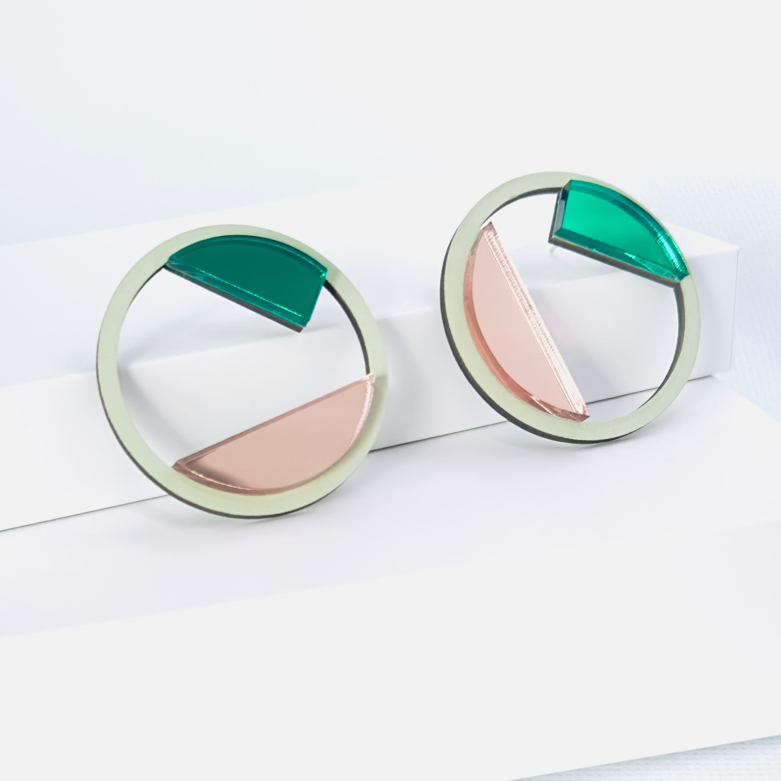 Crystal cave earrings