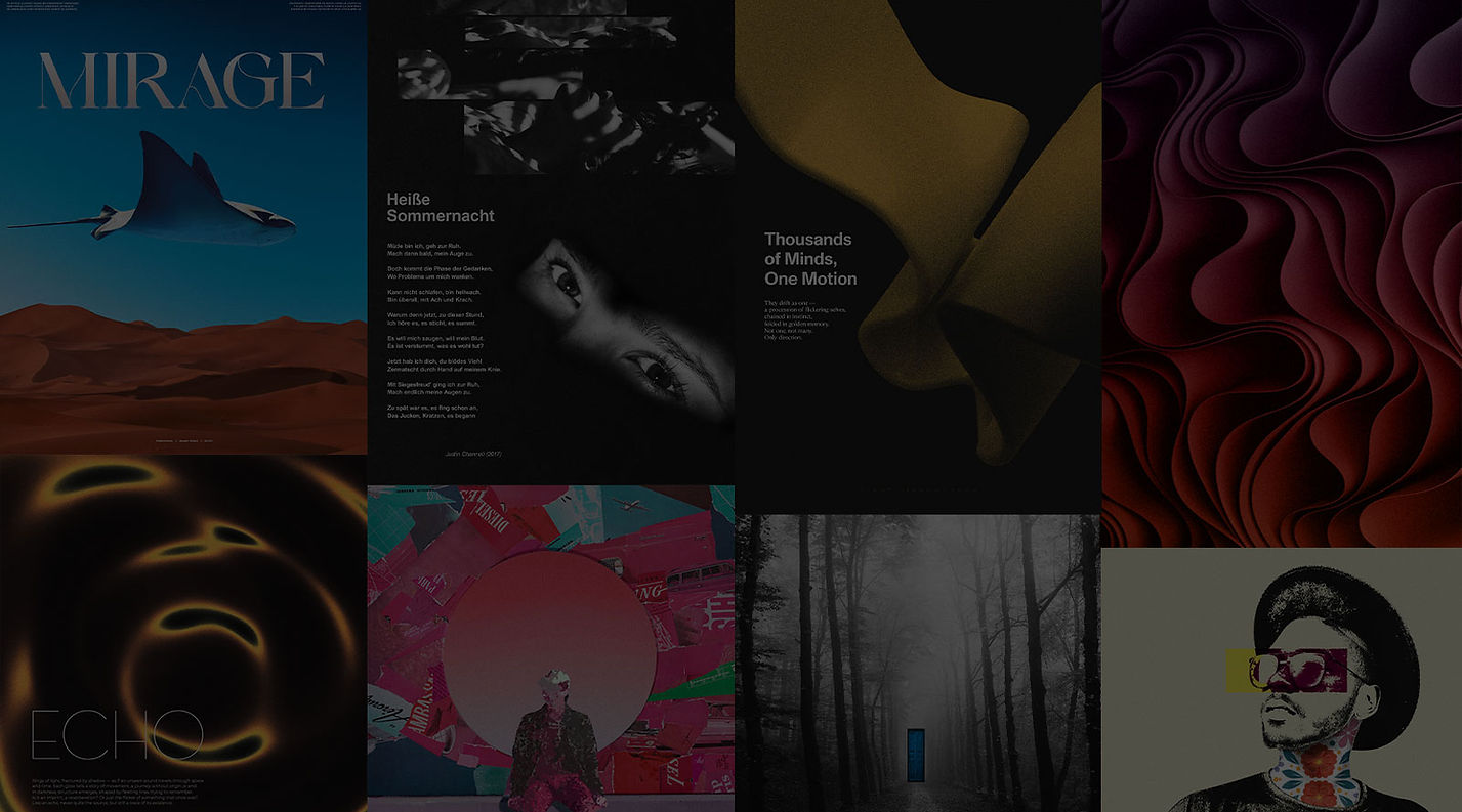 Persönliche Grafikdesign-Projekte von Justin Channell - Teaserbild