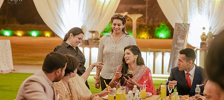 Harsha Melanta Attending Guests at Union catering event