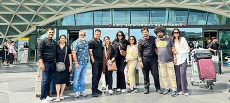 Harsha Melanta on a holiday break with business partners