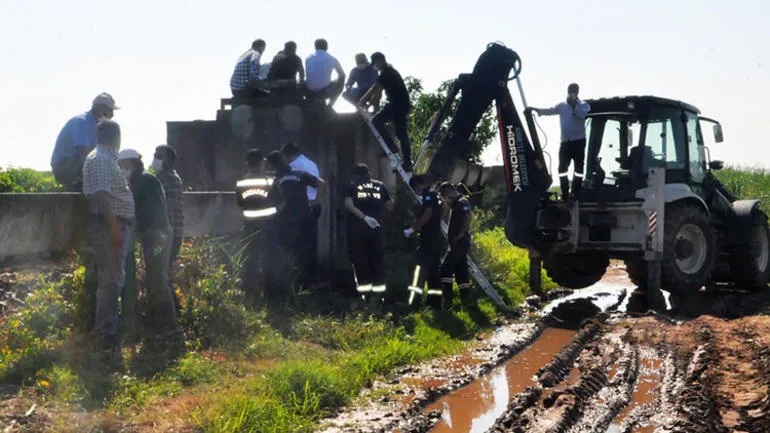 sulama kanalında ceset