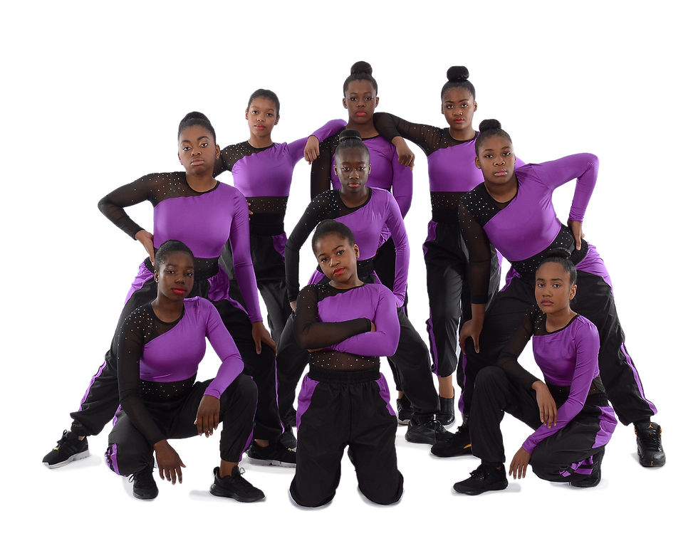 group of hip hop dance teen girls from Baltimore DanceTech at West Baltimore United Methodist Church