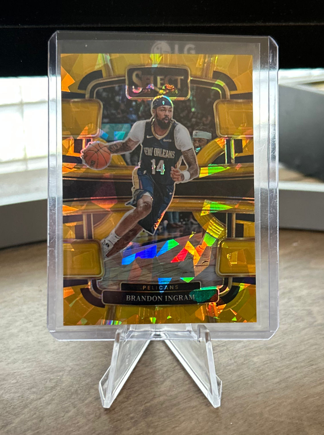 Brandon Ingram - 2023-2024 Panini Select Cracked Ice Gold Prizms 05/10