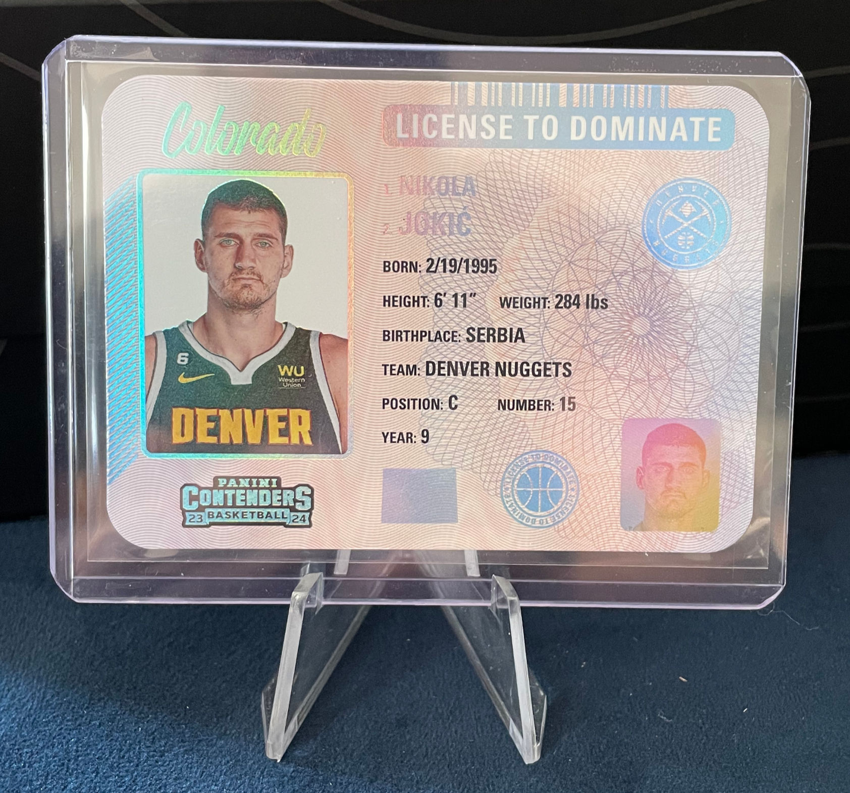 Nikola Jokić - 2023-2024 Panini Contenders License to Dominate