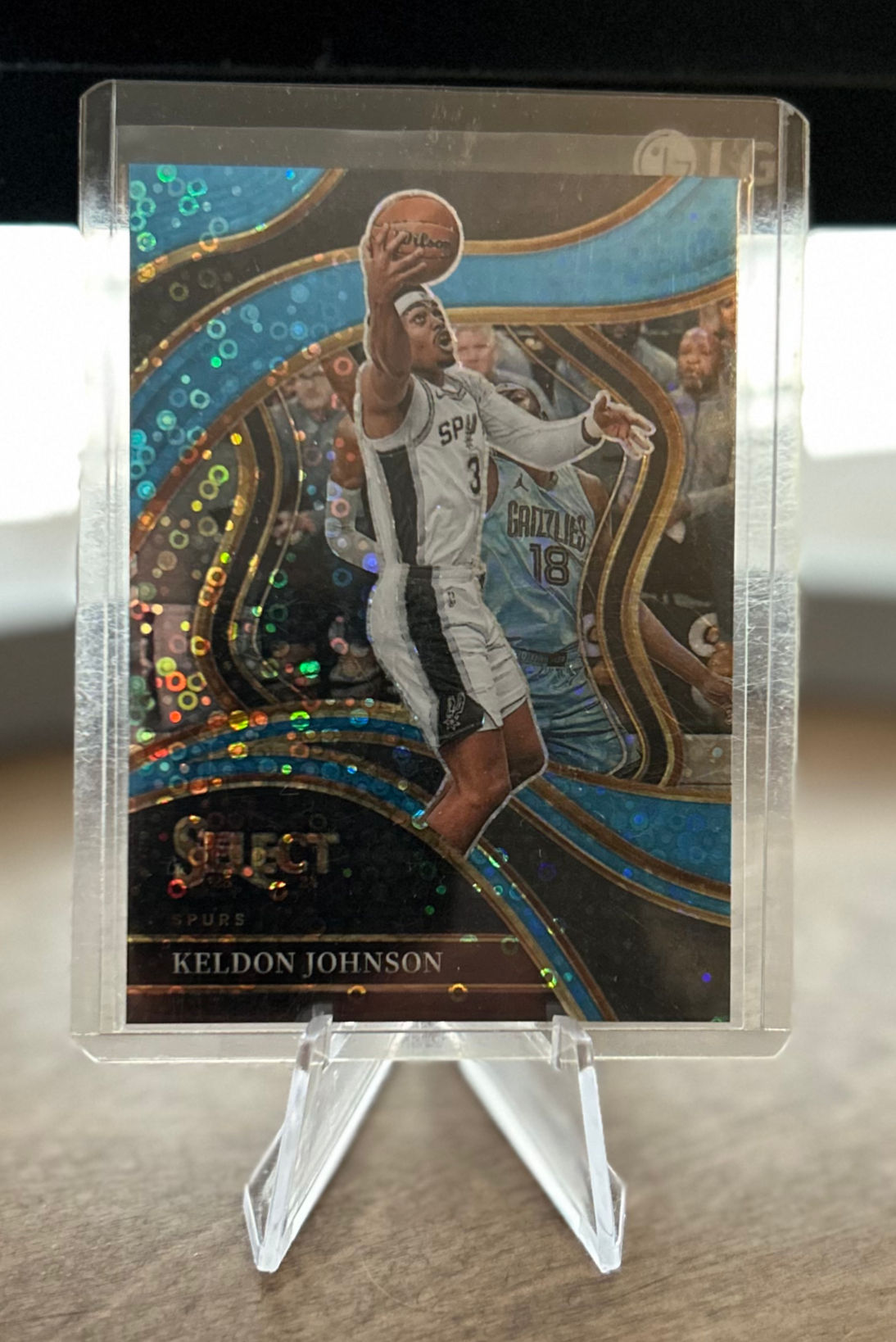 Keldon Johnson - 2022-2023 Panini Select Disco Light Blue Prizms 74/99