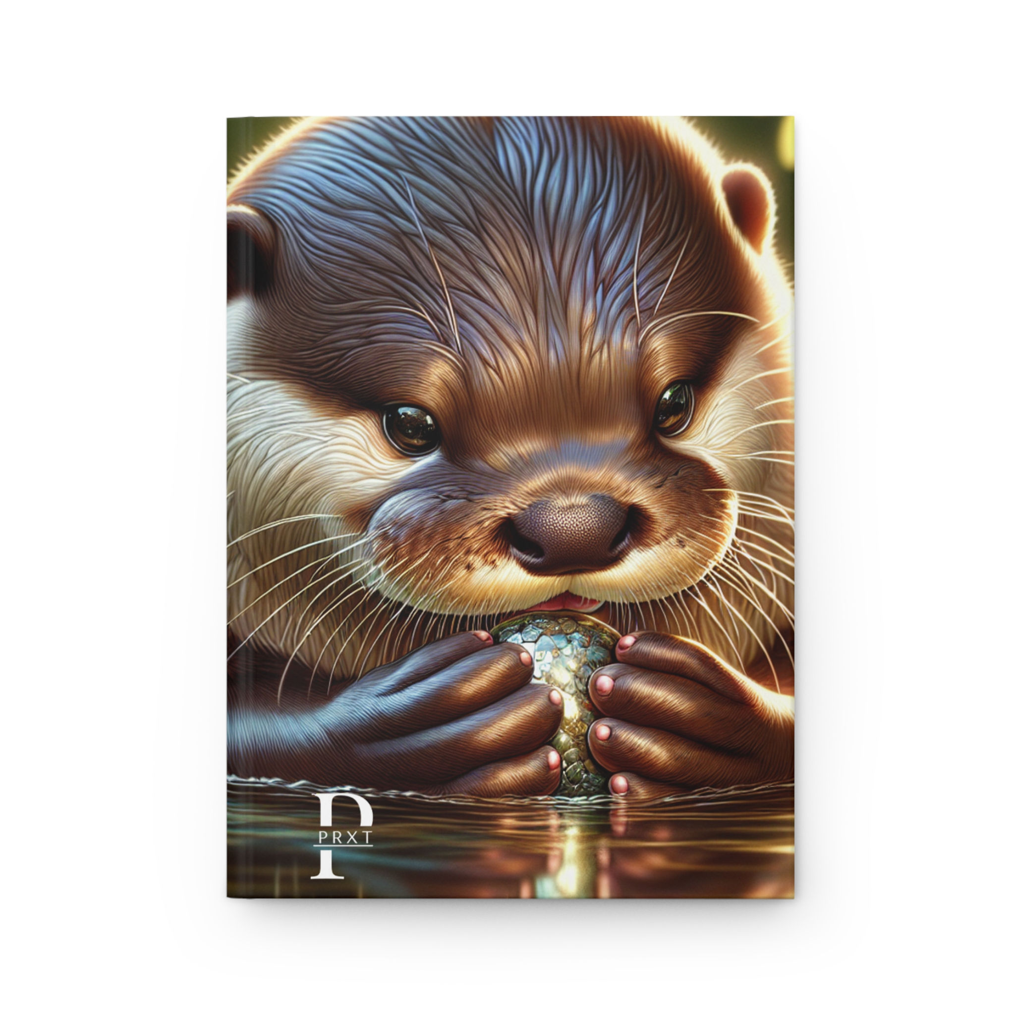 Cute Otter Hardcover Journal - Perfect Gift for Animal Lover & Nature Enthusiast