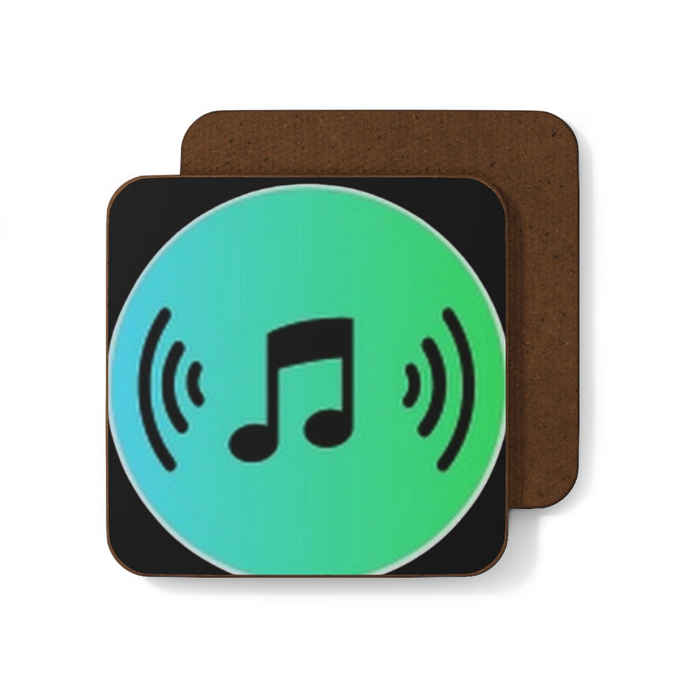 Thumbnail: ProTraxx Logo Hardboard Coaster - Perfect for Music Lovers!